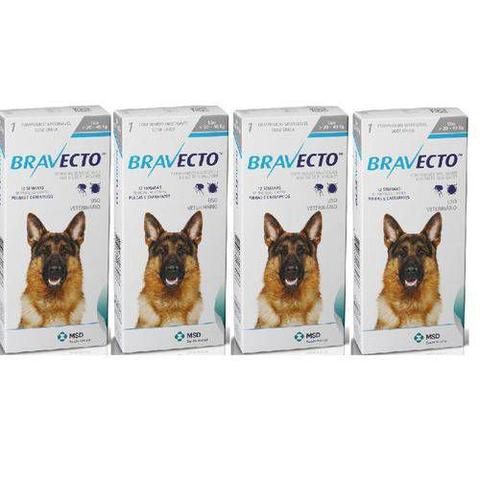 Imagem de Combo Bravecto Antipulgas E Carrapatos Para Cães De 20 - 40kg - 4 unidades
