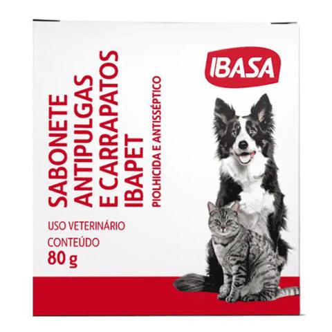 Imagem de Ibasa 80 g Sabonete Antipulgas e Carrapatos para cães gatos