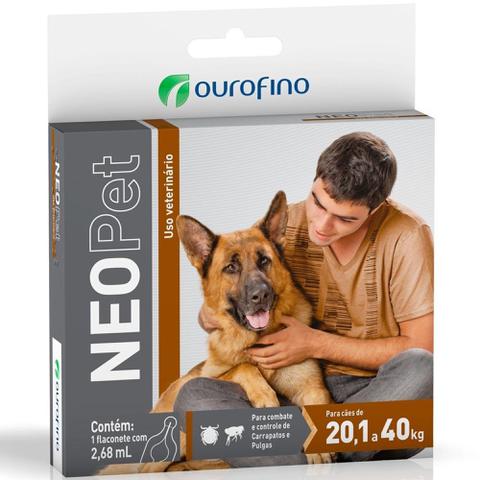 Imagem de Antipulgas e Carrapatos NeoPet Ourofino Cães 20 kg a 40 kg - Ourofino