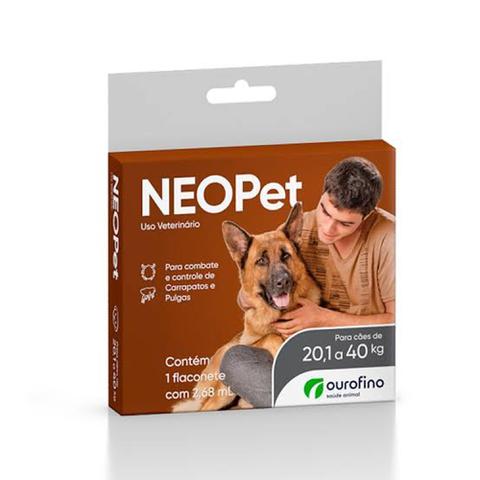 Imagem de Antipulgas e Carrapatos NeoPet Ourofino Cães 20,1 kg a 40 kg - Ourofino