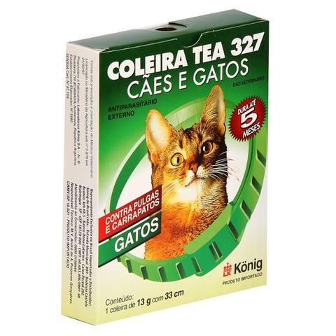 Imagem de Coleira Contra Pulgas e Carrapatos TEA 327 Gatos 13g c/ 33cm