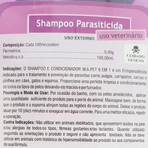Imagem de Shampoo Condicionador Antipulgas e Carrapatos WA Pet - 250ml