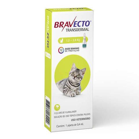 Imagem de Antipulgas e Carrapatos Bravecto Transdermal para Gatos de 1,2 a 2,8Kg