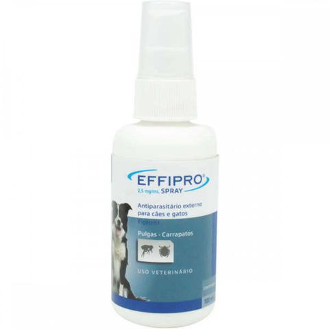 Imagem de Effipro Spray 100ml Virbac Antipulgas e Carrapatos Cães e Gatos