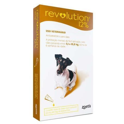 Imagem de Antipulgas e carrapatos revolution c/01 - 12% - 0,50ml cães (5,1 a 10 kg)