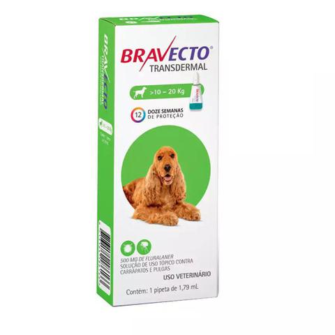 Imagem de Antipulgas e Carrapatos Bravecto Transdermal para Cães de 10 a 20 kg - Msd