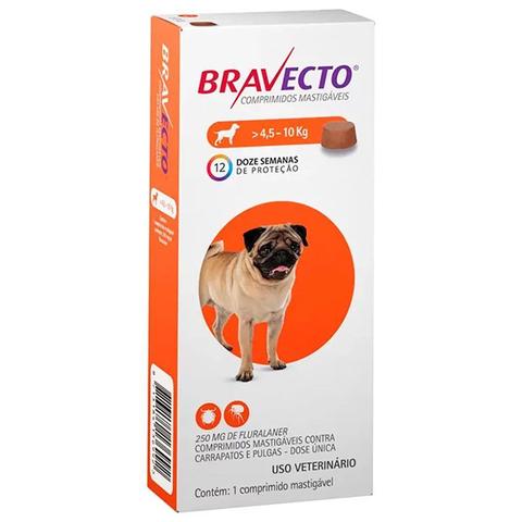 Imagem de Antipulgas e Carrapatos Bravecto MSD para Cães de 4,5 a 10 kg