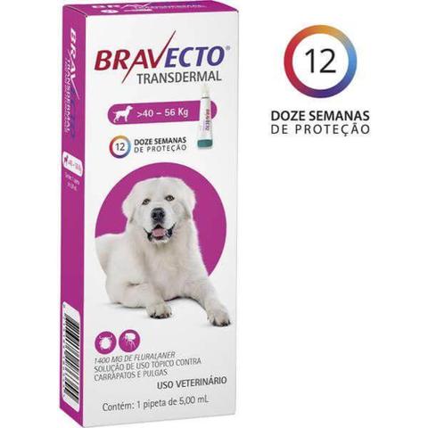 Imagem de Bravecto Transdermal Antipulgas e Carrapatos Para Cães de 40 a 56 kg - 1400 mg