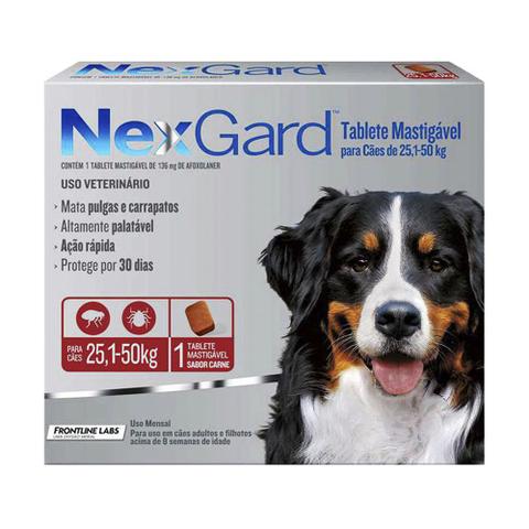 Imagem de Antipulgas e Carrapatos para cães Nexgard 25,1 a 50kg