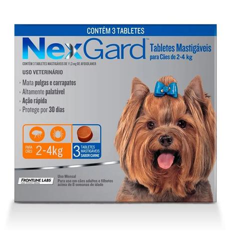 Imagem de Nexgard Antipulgas E Carrapatos Cães 2 A 4kg C/3 Comprimidos - Oferta 2