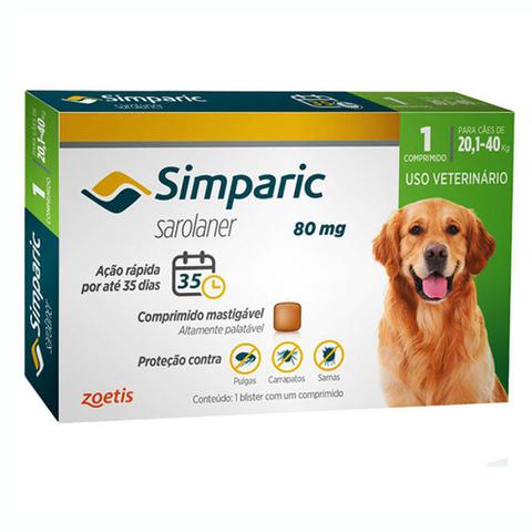 Imagem de Simparic Antipulgas E Carrapatos Cães 20,1 A 40kg