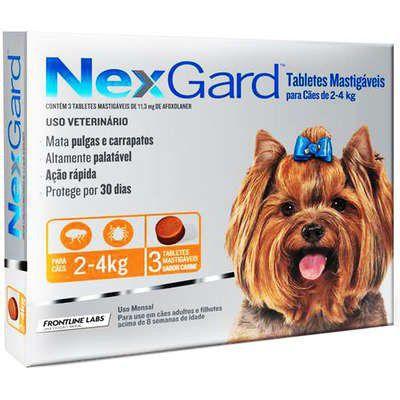 Imagem de Antipulgas E Carrapatos Nexgard Cães De 2 A 4 kg com 3