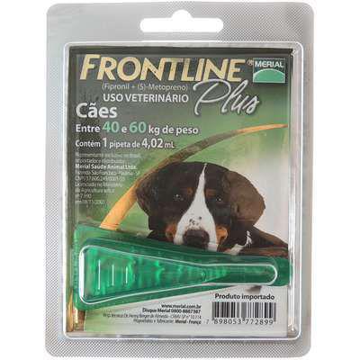 Imagem de Frontline Plus para Cães de 40 a 60 kg - Antipulgas e Carrapatos