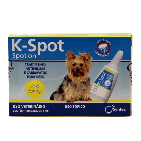 Imagem de K-Spot Tratamento antipulgas e carrapatos cães até 7,5 kg