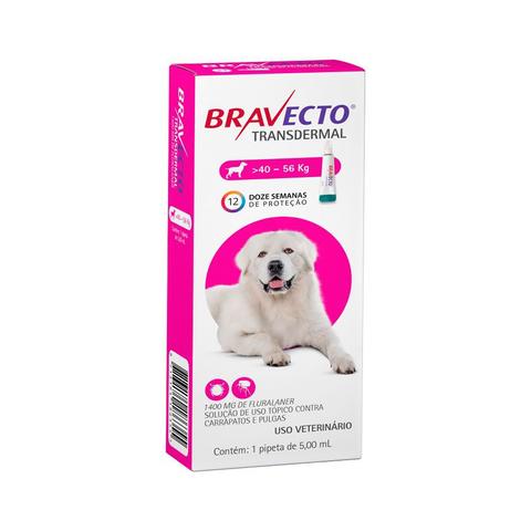 Imagem de Bravecto Transdermal para Cães Antipulgas e Carrapatos MSD 40 a 56kg