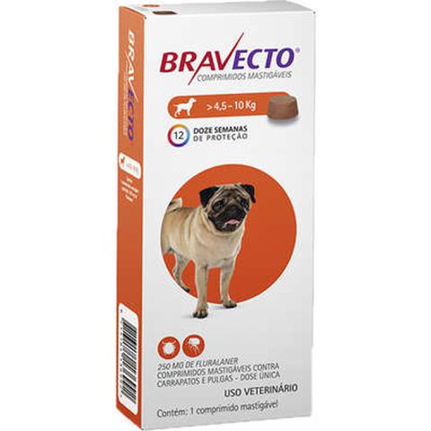 Imagem de Bravecto Antipulgas Carrapatos e Sarnas para Cães de 4,5 a 10kg
