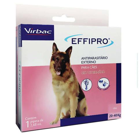 Imagem de Antipulgas e Carrapatos Virbac Effipro 1,34 mL Cães de 20 até 40 Kg
