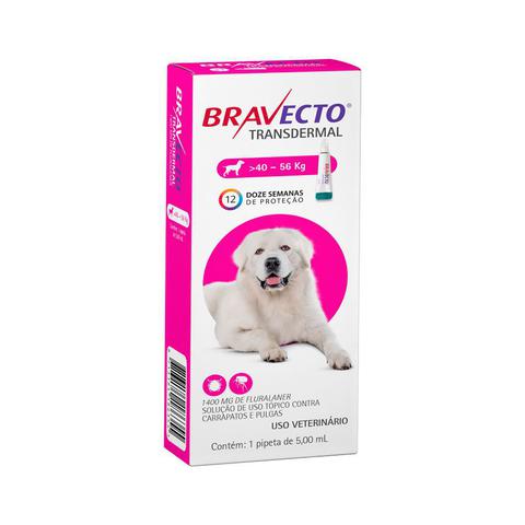 Imagem de Antipulgas e Carrapatos MSD Bravecto Transdermal para Cães de 40 a 56 Kg